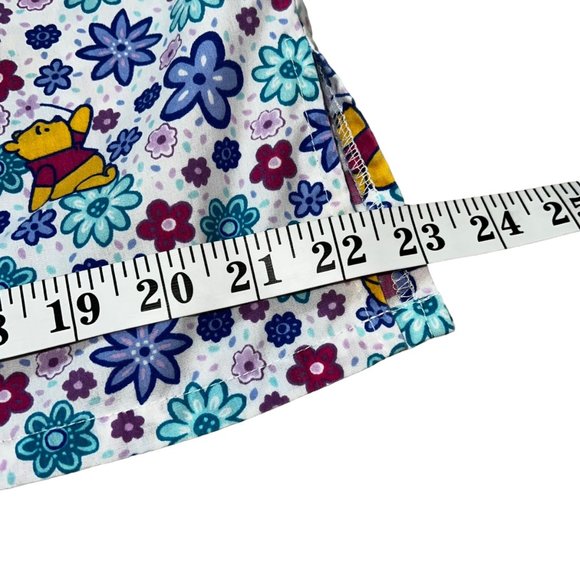 Disney Winnie the Pooh Spring Flowers Scrub Top Large - Picture 5 of 7